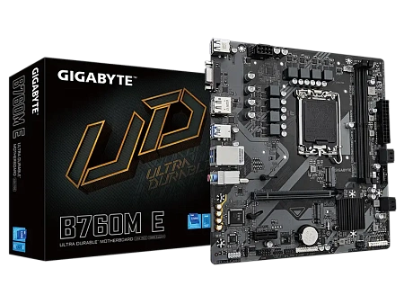Материнская плата Gigabyte B760M E, LGA1700, Intel B760, Micro-ATX Материнская плата Gigabyte B760M E, LGA1700, Intel B760, Micro-ATX