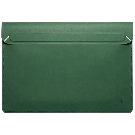 Футляр для ноутбука Spigen Valentinus 15-16", Искусственная кожа, Jeju Green