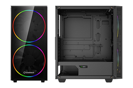 Case ATX GAMEMAX Aero, w/o PSU, 0.5mm, 2x200mm & 1x120mm ARGB fans, ARGB+PWM Hub, Front Mesh, TG, DF Case ATX GAMEMAX Aero, w/o PSU, 0.5mm, 2x200mm & 1x120mm ARGB fans, ARGB+PWM Hub, Front Mesh, TG, DF