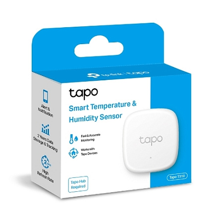 Датчик температуры и влажности TP-LINK Tapo T310, Белый Датчик температуры и влажности TP-LINK Tapo T310, Белый