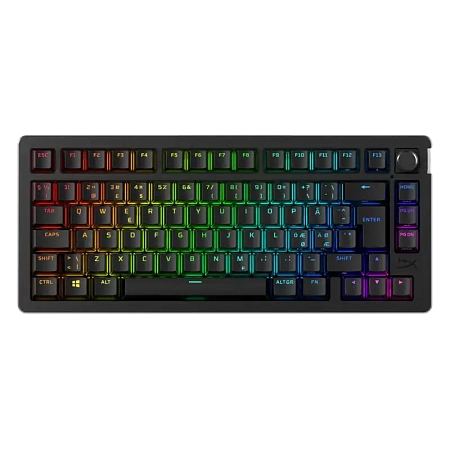 Клавиатура HyperX Alloy Rise 75, Беспроводное, Чёрный Клавиатура HyperX Alloy Rise 75, Беспроводное, Чёрный