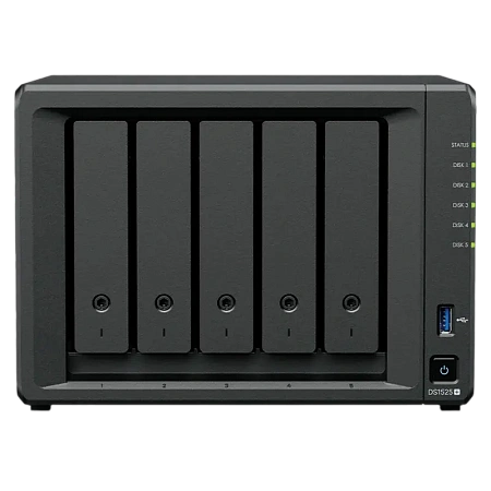 Сетевое хранилище SYNOLOGY DS1525+, Черный Сетевое хранилище SYNOLOGY DS1525+, Черный