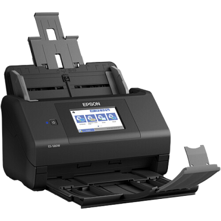 Потоковый Сканер Epson WorkForce ES-580W, A4, Чёрный