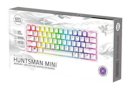 Gaming Keyboard Razer Huntsman Mini, Mechanical, 60% Form Factor, Optical Clicky SW, Aluminum, Doubl Gaming Keyboard Razer Huntsman Mini, Mechanical, 60% Form Factor, Optical Clicky SW, Aluminum, Doubl