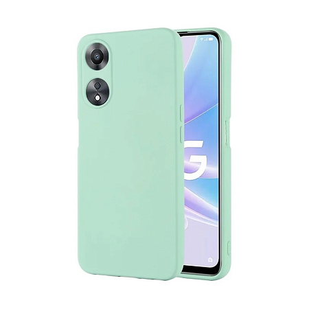 Helmet Case Liquid Silicone Oppo A58, Green Helmet Case Liquid Silicone Oppo A58, Green