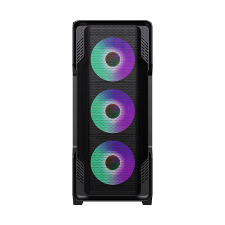 Case EATX GAMEMAX Siege, w/o PSU, 0.6mm, 4x120mm ARGB, ARGB Hub, Tempered Glas, Front Mesh, DF, 1xUS