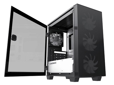 Case mATX GAMEMAX Aero Mini, w/o PSU, 0.6mm, 4x120mm ARGB, ARGB Hub, Front Mesh, Tempered Glass, DF, Case mATX GAMEMAX Aero Mini, w/o PSU, 0.6mm, 4x120mm ARGB, ARGB Hub, Front Mesh, Tempered Glass, DF,