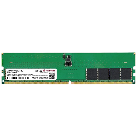 .32GB DDR5- 4800MHz    Transcend JetRam (JM4800ALE-32G), (2Gx8)x16, 2Rx8, CL40, 1.1V