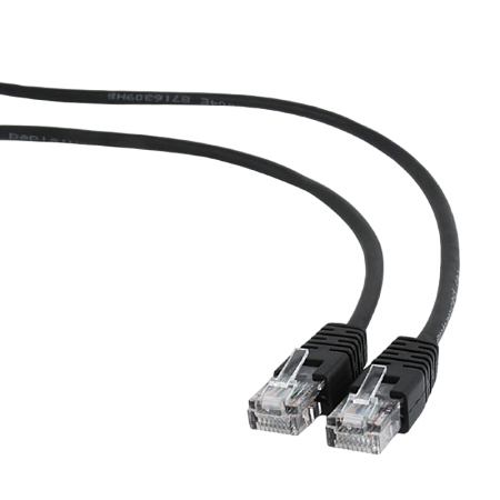 3m, Patch Cord Black, PP12-3M/BK, Cat.5E, Cablexpert, molded strain relief 50u" plugs 3m, Patch Cord Black, PP12-3M/BK, Cat.5E, Cablexpert, molded strain relief 50u" plugs