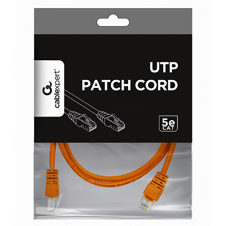2m, Patch Cord Orange, PP12-2M/O, Cat.5E, Cablexpert, molded strain relief 50u" plugs 2m, Patch Cord Orange, PP12-2M/O, Cat.5E, Cablexpert, molded strain relief 50u" plugs