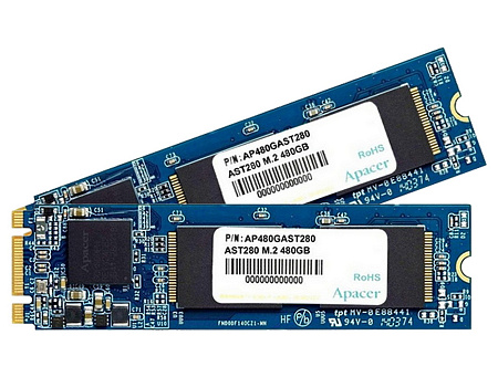 .M.2 NVMe SSD 1.0TB  Apacer AS2280P4 [PCIe 3.0 x4, R/W:3000/2000MB/s, 530K/420K IOPS, 800TB, 3D TLC]