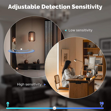 Moes Zigbee Smart Switch 2 Gang with Human Presence mmWare Radar 10GHz (Neutral Optional), White