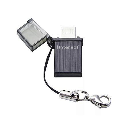 Intenso® USB Drive 2.0 (USB-A & microUSB) Mini Mobile Line 32 GB, Anthracite Intenso® USB Drive 2.0 (USB-A & microUSB) Mini Mobile Line 32 GB, Anthracite