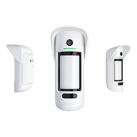 Ajax Outdoor Wireless Security Motion Detector "MotionCam Outdoor", White, Photo Ajax Outdoor Wireless Security Motion Detector "MotionCam Outdoor", White, Photo