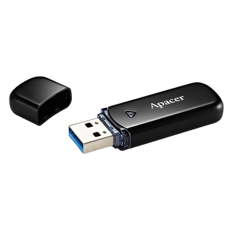 32GB USB3.1 Flash Drive Apacer "AH355", Black, Classic Cap (AP32GAH355B-1) 32GB USB3.1 Flash Drive Apacer "AH355", Black, Classic Cap (AP32GAH355B-1)
