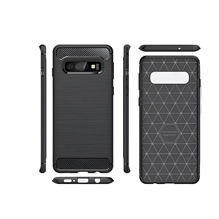 Helmet Case Carbon Shockproof Samsung S10E, Black Helmet Case Carbon Shockproof Samsung S10E, Black