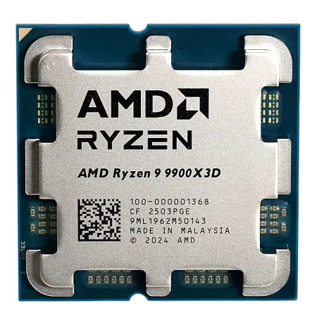 Процессор AMD Ryzen 9 9900X3D, AMD Radeon Graphics, | Tray Процессор AMD Ryzen 9 9900X3D, AMD Radeon Graphics, | Tray