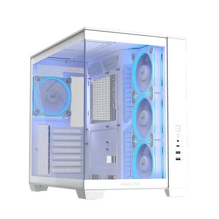 Компьютерный корпус ASUS A32 PLUS TG, Midi-Tower, Без блока питания, Белый