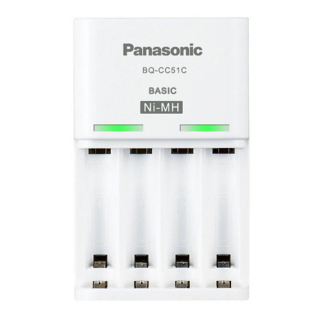 Panasonic "Basic" Charger 4-pos AA/AAA + 4AA 2000mAh, K-KJ51MCD40E Panasonic "Basic" Charger 4-pos AA/AAA + 4AA 2000mAh, K-KJ51MCD40E