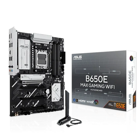 Материнская плата ASUS B650E MAX GAMING WIFI, AM5, AMD B650, ATX Материнская плата ASUS B650E MAX GAMING WIFI, AM5, AMD B650, ATX