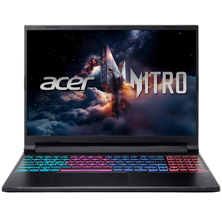Игровой ноутбук 16" Acer Nitro V 16S AI ANV16S-41, Obsidian Black, AMD Ryzen 7 260, 16Гб/512Гб, Linux eShell