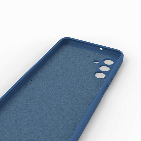 Helmet Case Liquid Silicone Samsung A04S, Blue Helmet Case Liquid Silicone Samsung A04S, Blue