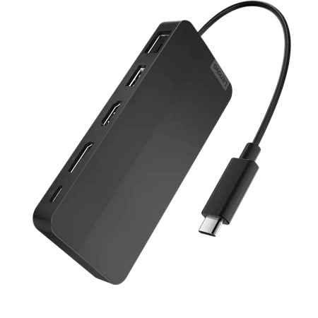 Док-станция Lenovo USB-C Dual Display Travel Dock, Черный Док-станция Lenovo USB-C Dual Display Travel Dock, Черный