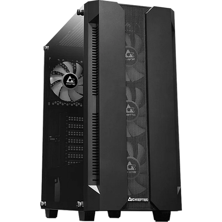 Case ATX Chieftec HUNTER, w/o PSU, 0.5mm, 4x120mm ARGB fans, ARGB Hub, Front Mesh, Tempered Glass, 2