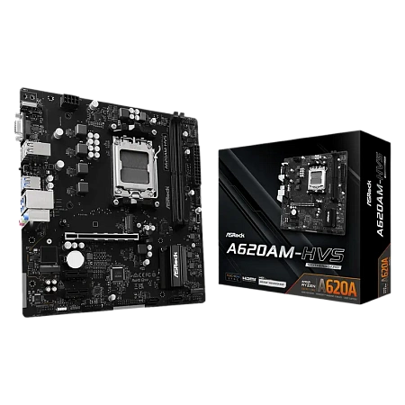 Материнская плата ASRock A620AM-HVS, AM5, AMD A620A, Micro-ATX Материнская плата ASRock A620AM-HVS, AM5, AMD A620A, Micro-ATX