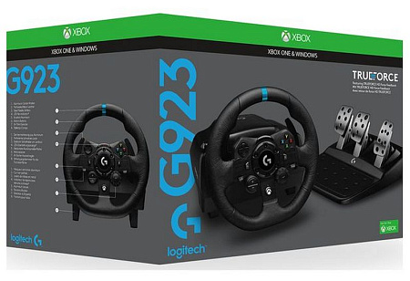 Wheel Logitech Driving Force Racing G923, for Xbox, 900 degree, Pedals, Dual-Motor Force Feedback Wheel Logitech Driving Force Racing G923, for Xbox, 900 degree, Pedals, Dual-Motor Force Feedback