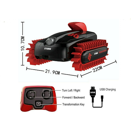 Crazon RC Deformation Amphibious Car (Mix 2 Color equally) 2.4G Crazon RC Deformation Amphibious Car (Mix 2 Color equally) 2.4G
