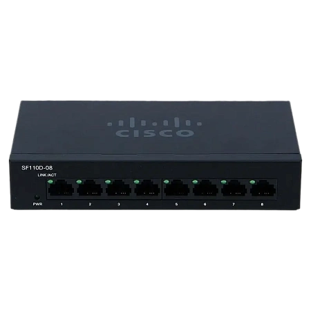 Сетевой коммутатор Cisco SF110D-08, 8x 10/100 Мбит/с Сетевой коммутатор Cisco SF110D-08, 8x 10/100 Мбит/с