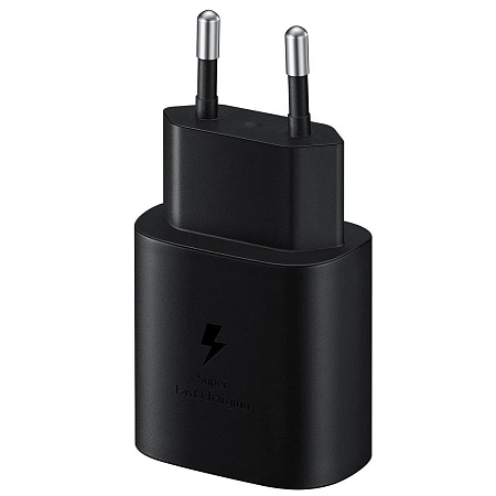 Samsung Wall Charger 1xType-C Super Fast Charging 25W (w/o cable), Black Samsung Wall Charger 1xType-C Super Fast Charging 25W (w/o cable), Black