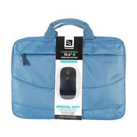 Tucano Bag Idea 15.6" + Wireless Mouse, Blue Tucano Bag Idea 15.6" + Wireless Mouse, Blue