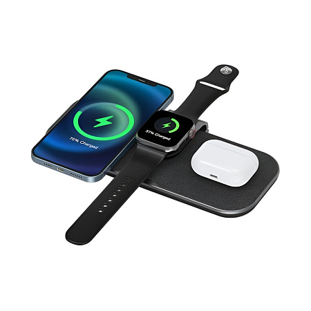 WIWU Wireless Charger 3 in 1 Power Air, Black WIWU Wireless Charger 3 in 1 Power Air, Black