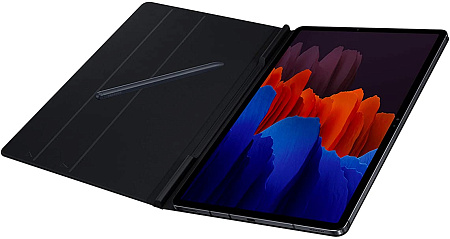 Чехол для планшета Samsung Tab S Book Cover, 12,4", Полиуретан, Чёрный
