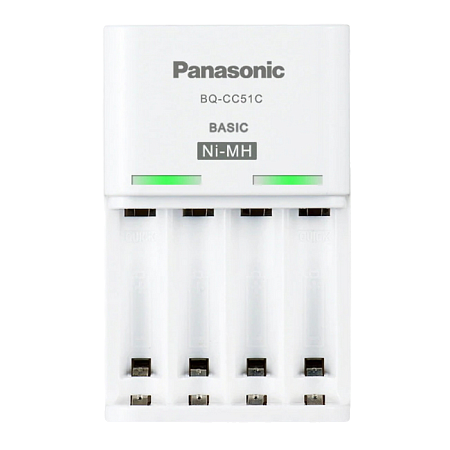 Panasonic "Basic" Charger 4-pos AA/AAA + 4AA 2000mAh, K-KJ51MCD40E Panasonic "Basic" Charger 4-pos AA/AAA + 4AA 2000mAh, K-KJ51MCD40E