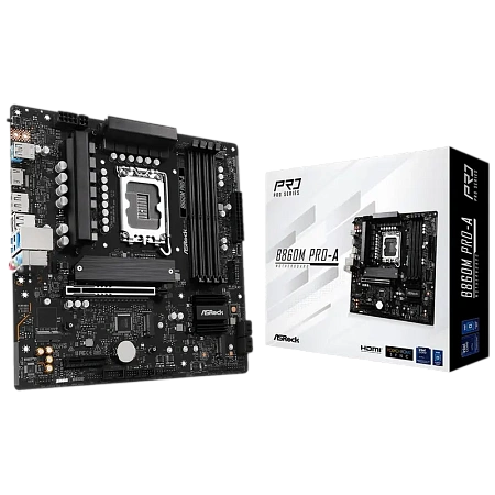 Материнская плата ASRock B860M PRO-A, LGA1851, Intel B860, Micro-ATX Материнская плата ASRock B860M PRO-A, LGA1851, Intel B860, Micro-ATX