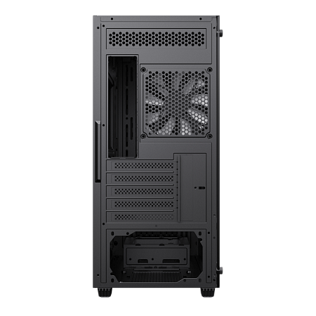 Case mATX GAMEMAX Storm, w/o PSU, 0.45mm, 1x120mm FRGB, Front Mesh, Tempered Glass, 1xUSB3.0, 2xUSB2