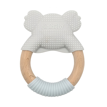 Bibipals Teething Ring Koala, Grey and Charcoal Bibipals Teething Ring Koala, Grey and Charcoal