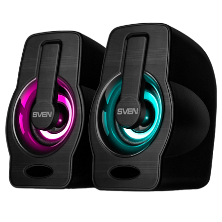 Speakers SVEN "255" Black, 4w, USB power, Dynamic RGB lighting Speakers SVEN "255" Black, 4w, USB power, Dynamic RGB lighting