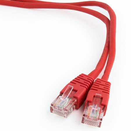 2m, Patch Cord Red, PP12-2M/R, Cat.5E, Cablexpert, molded strain relief 50u" plugs 2m, Patch Cord Red, PP12-2M/R, Cat.5E, Cablexpert, molded strain relief 50u" plugs