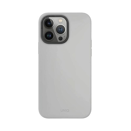 Uniq Case for iPhone 15 Pro Hybrid Magclik Charging Lino Hue, Grey Uniq Case for iPhone 15 Pro Hybrid Magclik Charging Lino Hue, Grey