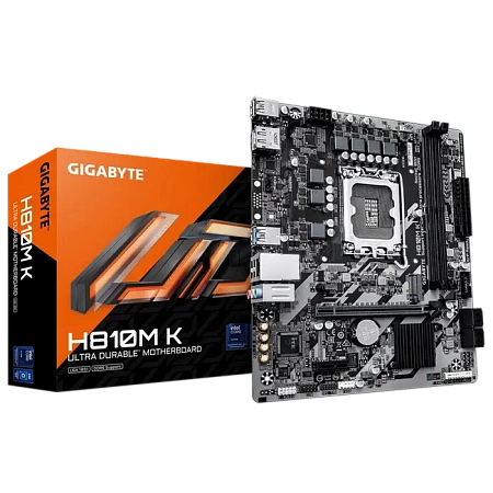 Материнская плата Gigabyte H810M K, LGA1851, Intel H810, Micro-ATX Материнская плата Gigabyte H810M K, LGA1851, Intel H810, Micro-ATX