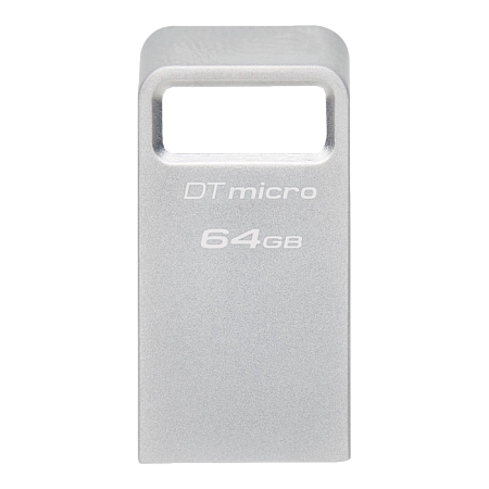  64GB USB3.2 Flash Drive Kingston DataTravaler Micro (DTMC3G2/64GB), Premium Metal Case (R:200MB/s)