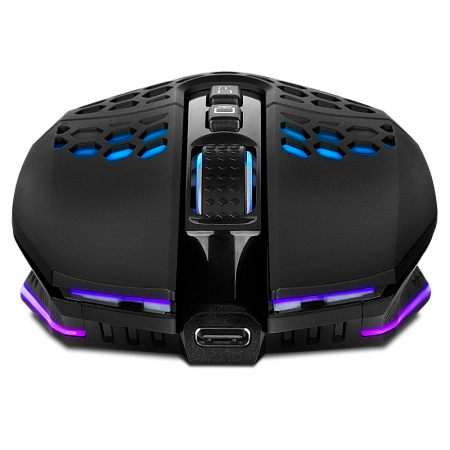 Gaming Wireless Mouse SVEN RX-G940W, 800-3600 dpi, 7 buttons, 98g., Ambidextrous, Silent, RGB, 600mA