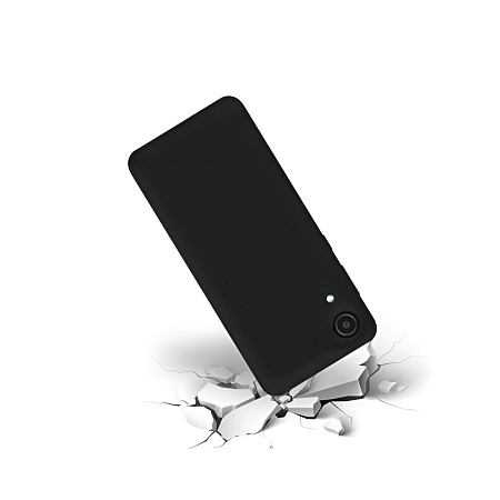 Helmet Case Liquid Silicone Samsung A03 Core, Black