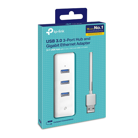 TP-LINK "UE330" USB 3.0 3-Port Hub & Gigabit Ethernet Adapter