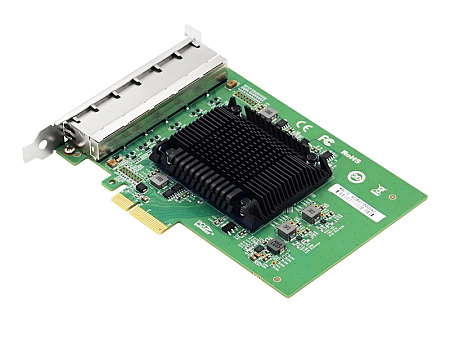 PCI-e Intel Server Adapter Intel I350AM4, 6 Copper Port 1Gbps PCI-e Intel Server Adapter Intel I350AM4, 6 Copper Port 1Gbps