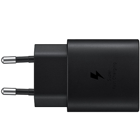 Samsung Wall Charger 1xType-C Super Fast Charging 25W (w/o cable), Black Samsung Wall Charger 1xType-C Super Fast Charging 25W (w/o cable), Black